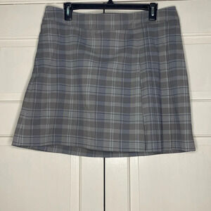 Nike Golf Skort in Gray Plaid Pleats in Hem Pickleball Tennis Skirt Size 14‎ XL